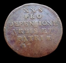 France Louis XIV 20 Sols 1708 Siège de Lille