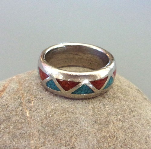 Bague amérindienne argent - en,