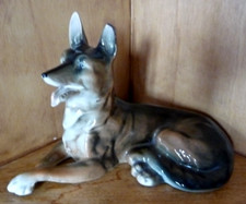 Ancienne figurine chien berger - chien,
