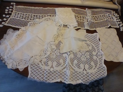 Lot dentelle anciennes - lot,