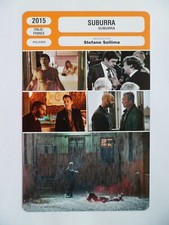 CARTE FICHE CINEMA 2015 SUBURRA Pierfrancesco Favino Elio Germano C.Amendola A.B