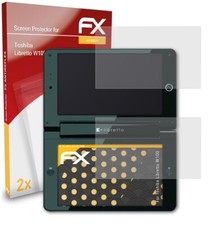 atFoliX 2x Film Protection d'écran pour Toshiba Libretto W100 mat&antichoc