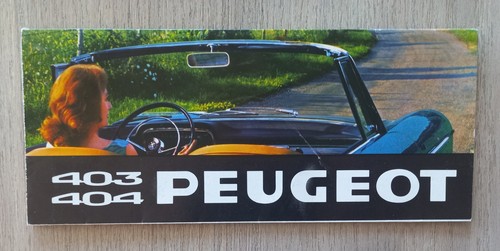 Depliant peugeot 403 404 d4b - depliant,