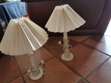 Lampes de chevet en bois blanc
