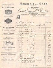 1902  MERCERIE A SUZOR A PARIS