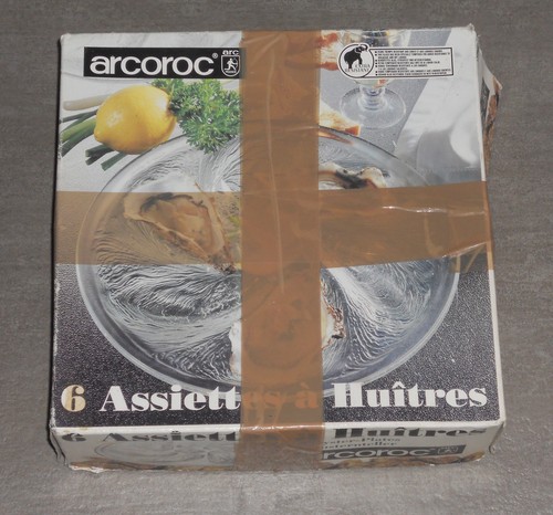 Vintage arcoroc 6 assiettes - 6,