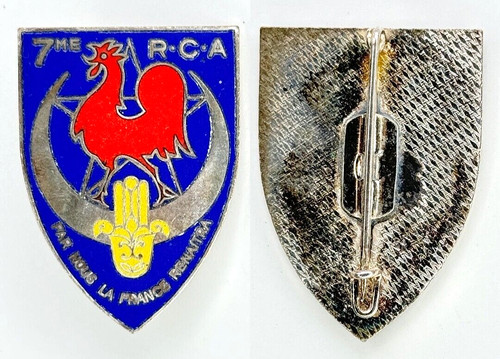 Insigne abc rca - 7°, rÉgiment