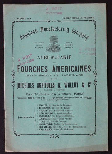 1924 catalogue fourches - 1924,