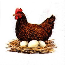 SERVIETTES EN PAPIER LA POULE