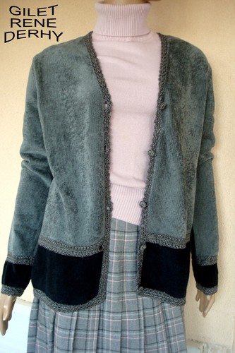 Gilet gris rene derhy - gilet,