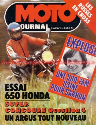 Moto journal 397 essai honda - journal,