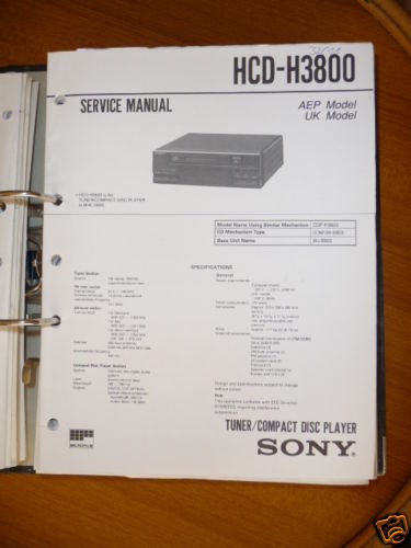 Service manuelle sony - service,