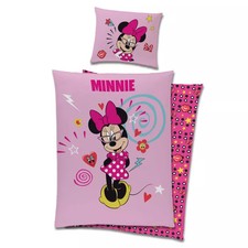 Parure lit Housse de couette disney MINNIE MOUSE - 140x200cm - 100% coton