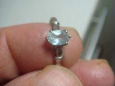 ANCIENNE BAGUE ART DECO , aigue marine véritable taille 49/50