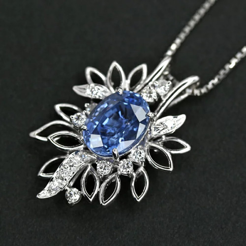 Collier pendentif halo - pendentif,