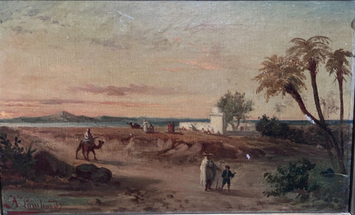 Paysage orientaliste louis - orientaliste,