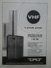 1/1967 PUB TRT VHF EMETTEUR RADIOTELEPHONIE NAVIGATION AERIENNE FRENCH AD
