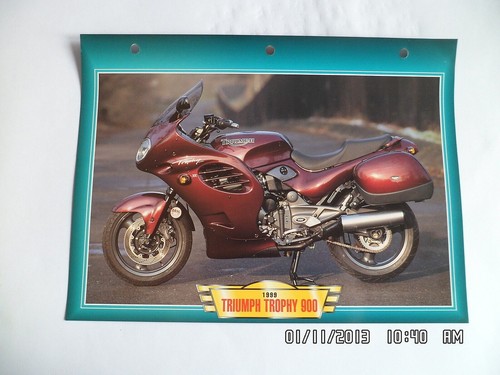 Carte fiche moto triumph - carte,
