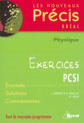 Physiques pcsi exercices j - physiques, :