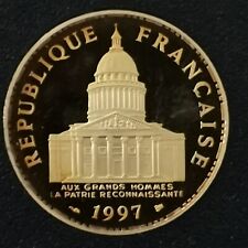 100 FRANCS PANTHEON ARGENT 900‰ 1997 BE BELLE EPREUVE 6436 Ex. (PATINE) FRANCE /