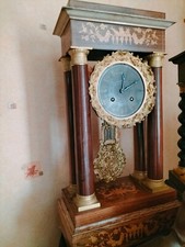 SUPERBE GRANDE PENDULE PORTIQUE HORLOGE CLOCK UHR OROLOGIO OBJET DÉCORATION