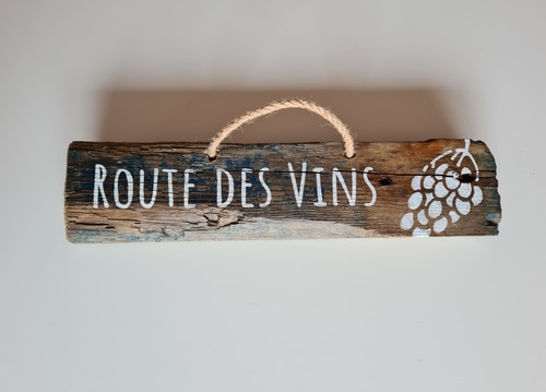 Panneau bois flotté route - panneau,