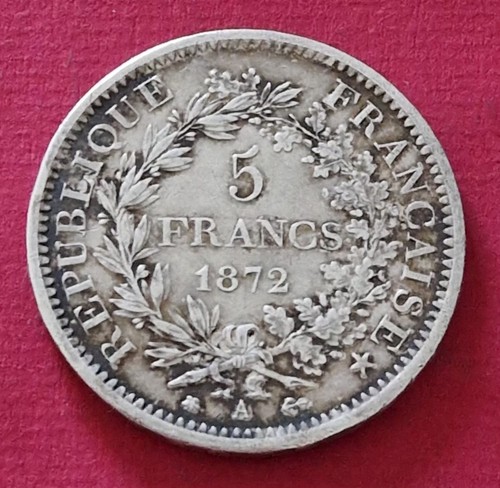 France rare francs 1872 a - francs,
