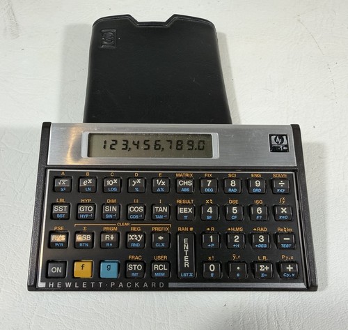 15c black silver - hp-15c, portable