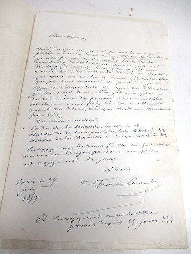 Francis lacombe autographe - francis,