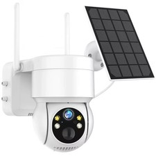 Caméra de Surveillance Solaire WiFi 1080P – PTZ Sans Fil Extérieure Sécurité