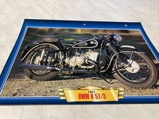 BMW 500 R51 / 3 1951 fiche carte moto passion collection Atlas