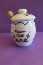 Ancien Pot Moutarde porcelaine Maille depuis 1747