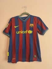 Maillot FC Barcelone Lionel Messi #10 Nike UNICEF Taille L (2010-2011)