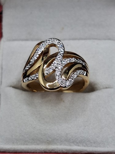 Ancienne bague plaqué or - en,