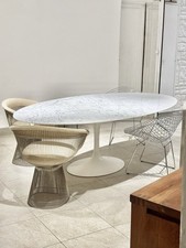 Table Knoll ovale en marbre 244cm par Eero Saarinen