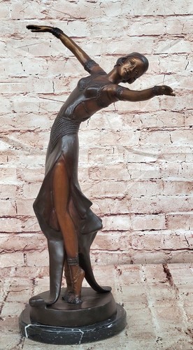 Large chiparus bronze dancer - large,