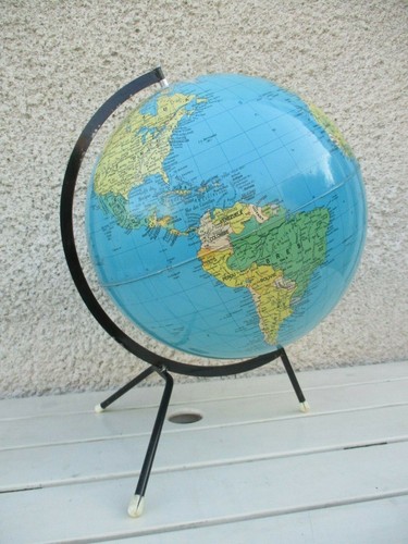 Ancien grand globe terrestre - grand,