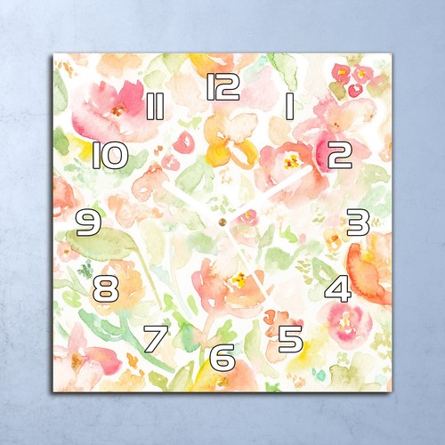 Horloge murale design verre - en,