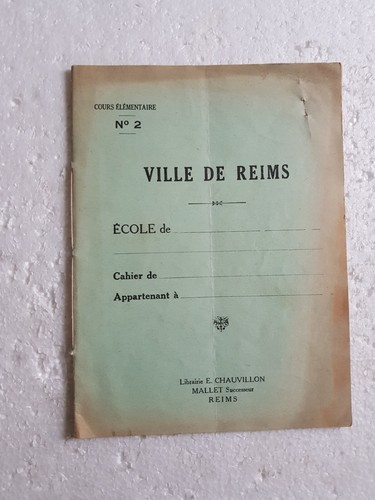 Ancien cahier ecolier cours - cahier,
