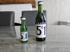 2 Bouteilles Miniature Mignonnette Pastis 51