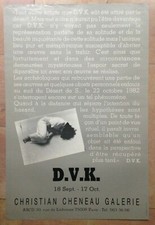 D.V.K. AFFICHE ANCIENNE