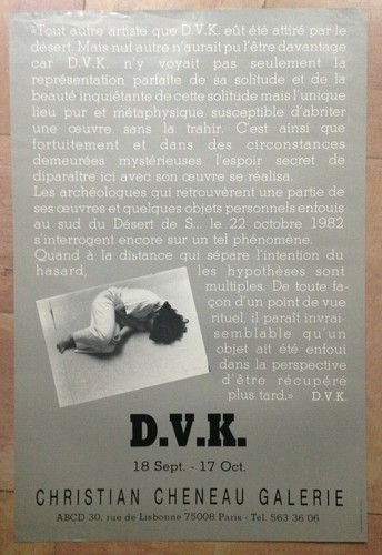 Affiche ancienne - d.v.k.,