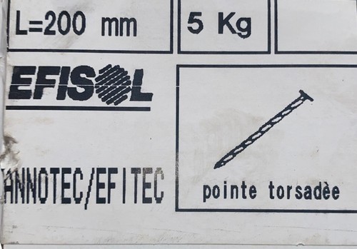 Pointe torsadée efisol - :, l=
