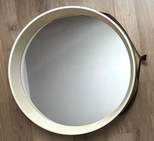 Miroir mural rond à sangle en