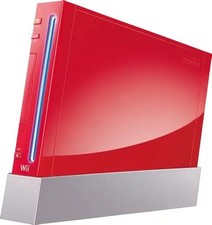 NINTENDO WII ROUGE ÉDITION LIMITÉE ORIGINALE SEULEMENT CONSOLE FONCTIONNELLE