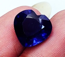 Certifié Naturel Tanzanite Bleue 9.60 CT Forme Coeur Ample Pierre Précieuse