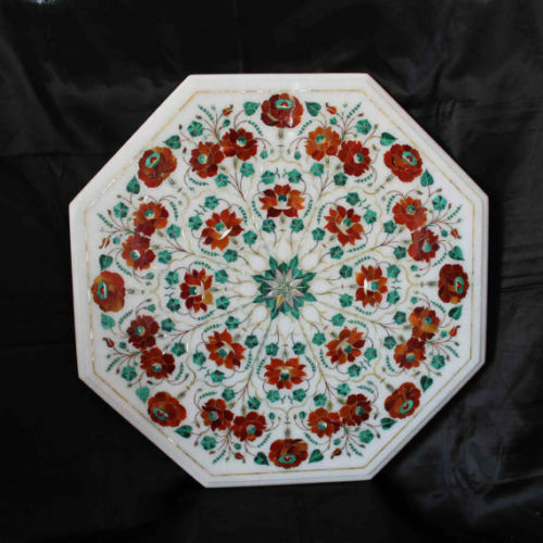 Marble table top floral - 18",