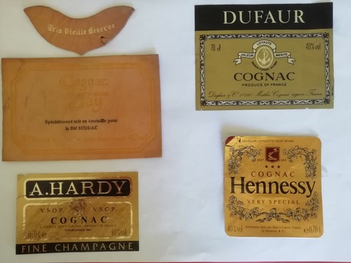 Etiquette cognac jay - jay, (cuir)