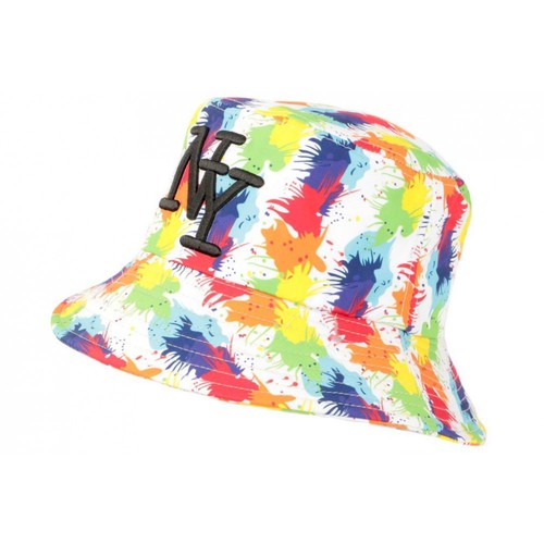 Chapeau bob blanc rouge - bob, et