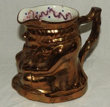 JERSEY 19ème - Pichet anthropomorphe - jauteur 13 cm, très bon état